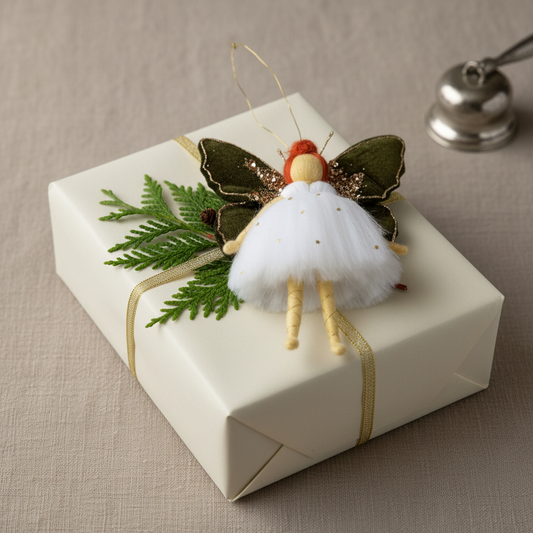 Handcrafted Autumn Glow Fairy Ornament