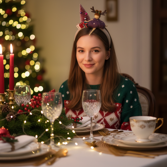 Handcrafted Felted Christmas Fairy Headband – Mulberry Magic Fairy