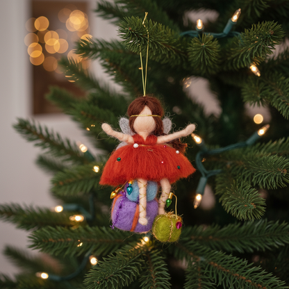 Handcrafted Christmas Felt Fairies – Gift Box Fairy